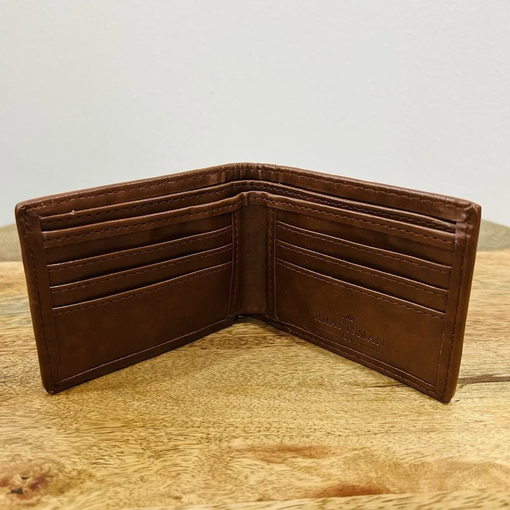 The Kraftsman Co Needlepoint World's Best Dad Wallet New